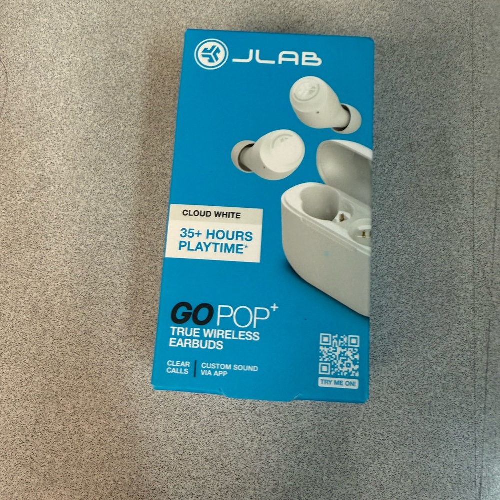 GO POP+ True Wireless Earbuds - Cloud White